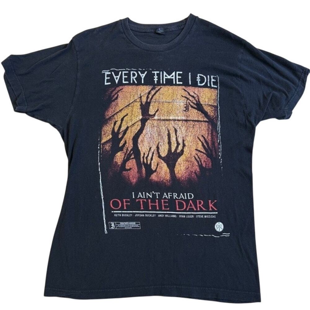 Every Time I Die I Aint Afraid of the Dark vintage metalcore shirt Size Large